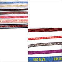 Jacquard Tapes - Polyester, Polypropylene & Cotton Materials, Customizable Sizes 5-50 Mm, Red Color | Attractive Designs, Durable & Stylish Patterns, Versatile Usage