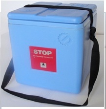 Vaccine Carrier - HDPE Material, External Dimensions 27x27x32 cm, Insulation Thickness 32/35 mm, 2.50 Lt Storage Capacity | Durable Design, Long-Lasting Cold, WHO Compliant