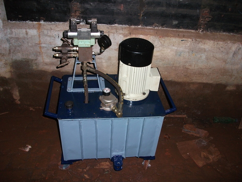 Hydraulic lifting electrical power pack.