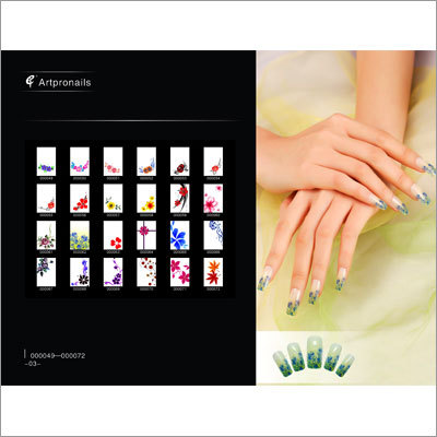 Cut Designer Nail - Vinyl Sheet, Multicolor | Variety Designs, Easy Application, Long-lasting