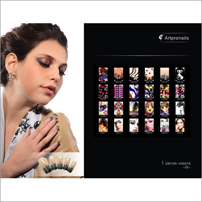 New Arcylic Nail - Acrylic, 24pcs, Various Shapes | Multi Color, Beautiful Patterns, Glossy Finish