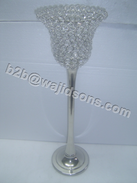 Round T Lite Holder Crystal