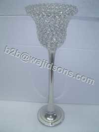 Round T Lite Holder Crystal