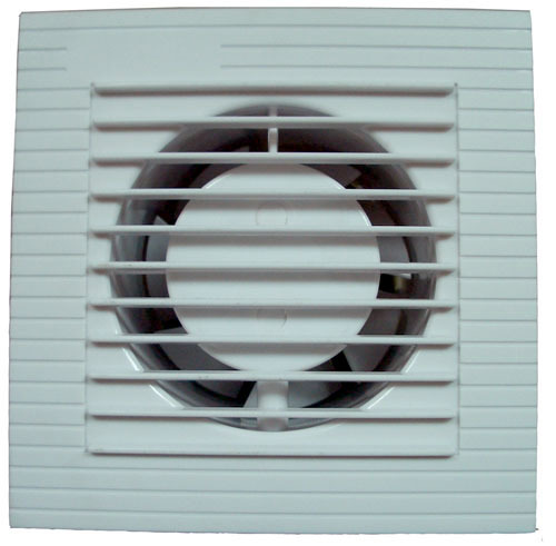 Bathroom Exhaust - ABS Panel, 100/120/150mm, Enclosed Pole Motor | Wall, Ceiling, Window Mountable, CE CB Approved