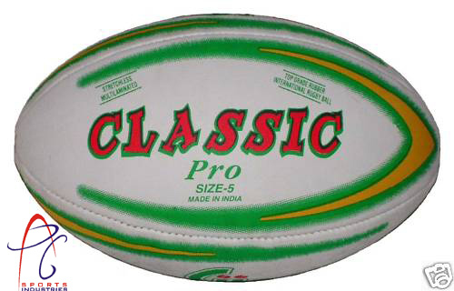 Multicolour Rugby Ball 3 Ply