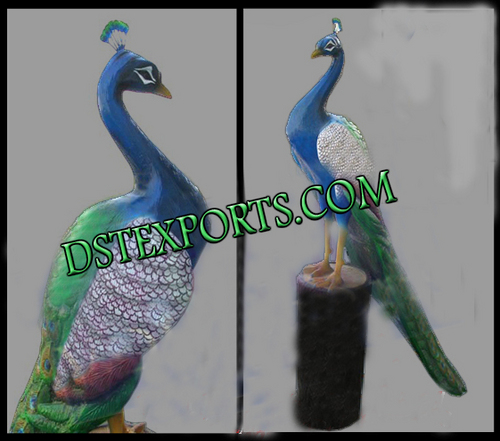 FIBER PEACOCK STATUE 