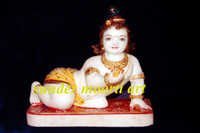 Marble ladoo gopal statue