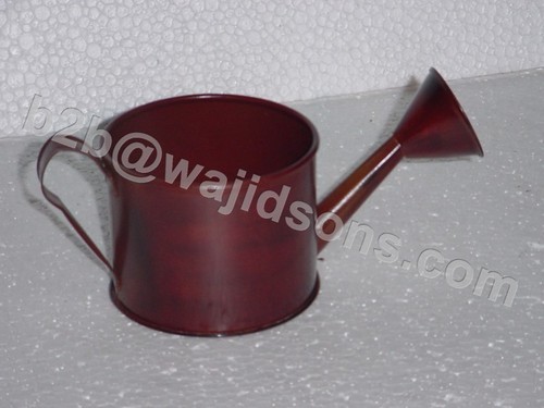 Water Can - Metal, 20x9.5x9 Cm, Rust Brown | Easy Watering, Durable, Rust Resistant, Wire Handle, Conical Spout