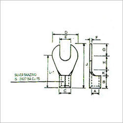 Copper Ring Tongue Fork Terminal