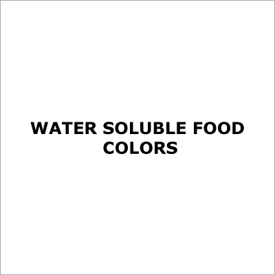 Water Soluble Food Colors
