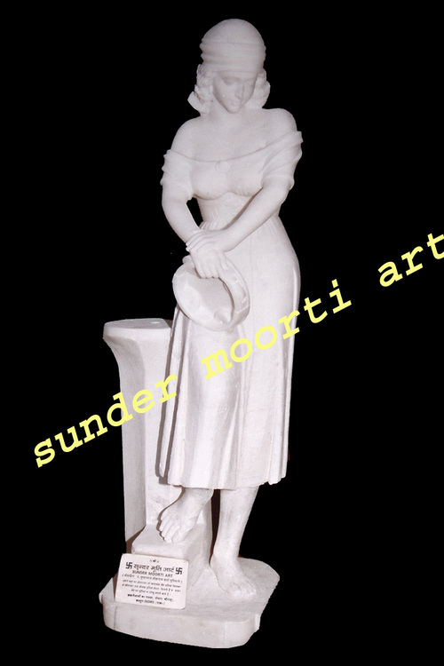 Marble Home Decor Lady Statue