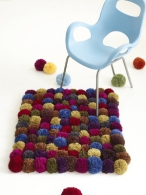 Cotton Pompom Rug