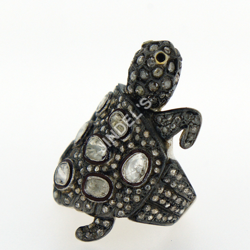 Pave Turtle Rings
