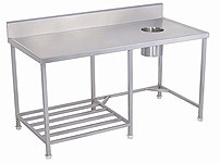Soiled dish table