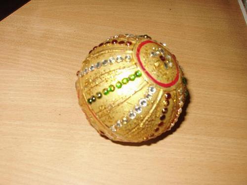 embossed with semi precious stones