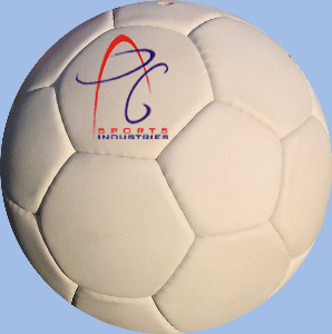 Leather Plain White Football