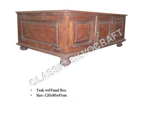 Antique Teak Wood Panal Box