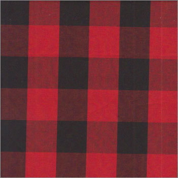 100% Cotton Checked Fabric