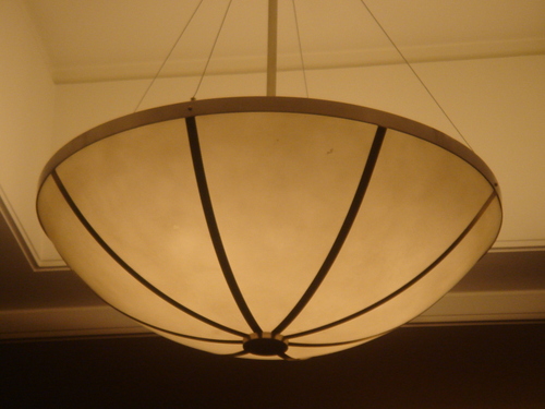 Faux Alabaster Chandelier