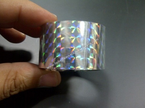 Holographic Self Adhesive Tapes (Silver/Chrome)