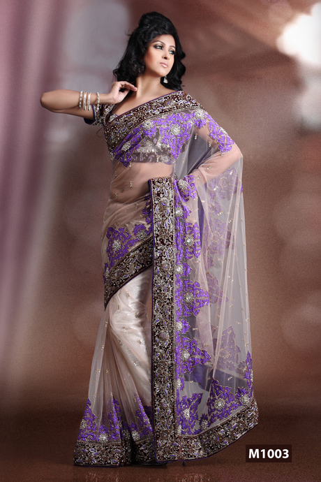 Designer Shimmer Net Saree
