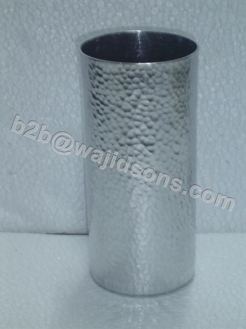 Aluminium Vase Hammered