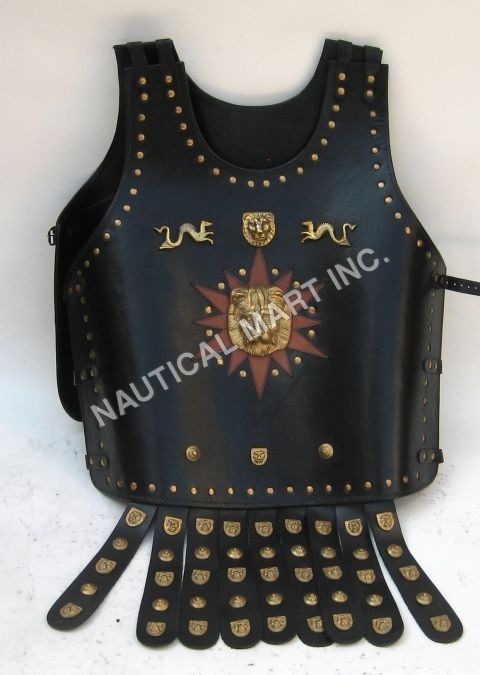 Roman Leather Armor Jacket Skirted