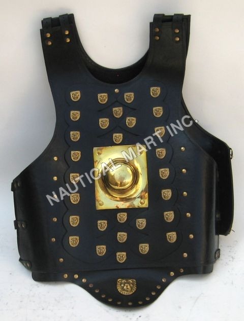 Leather Armor Black Jacket