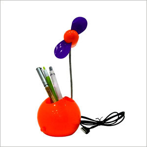 Mini Usb Fan With Pen Holder