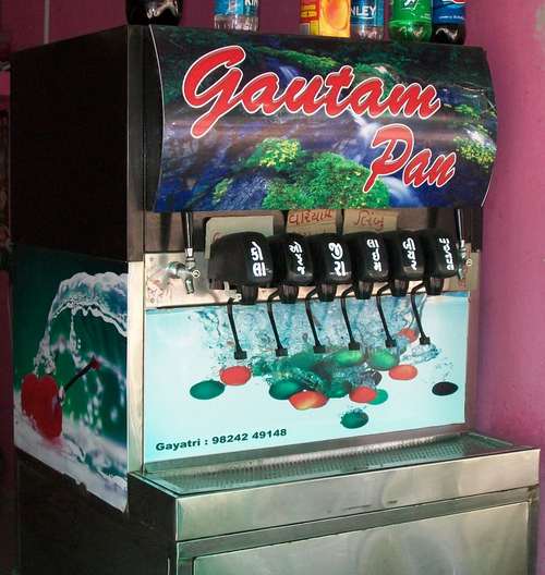 Soda Fountain Machine - Stainless Steel, High Capacity Design | Multiple Flavors, Easy Operation, Durable, Space-Saving, Efficient Cooling, Customizable Options