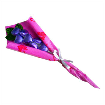 Confectionery - Chocolate, 10x5x2 cm, 50g | Assorted Flavor, Unique Bouquet Shape, Elegant Paper Wrap Packaging