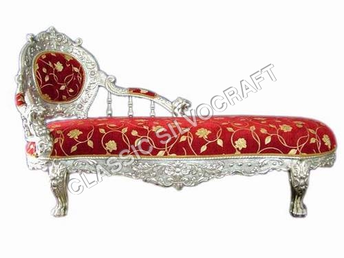 Silver Chaise Lounge