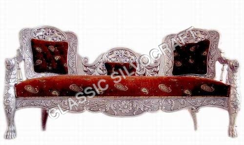 Silver Sofa Set