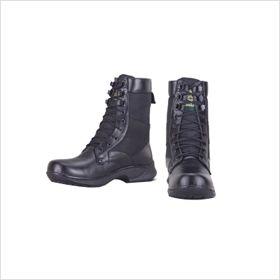 Black High Ankle Army Boots
