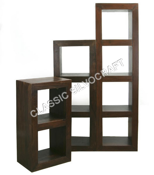 Sheesham Furniture-Wooden Book Self