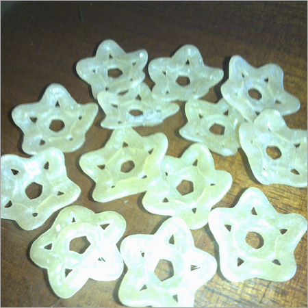 Star - Cereal Based, Off-White, Variable Size | Ready-to-Fry, Low Fat, Crispy, Less Oil Use, Protein Enriched
