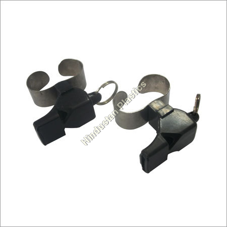 Pealess Sports Whistle with Finger SS Loop