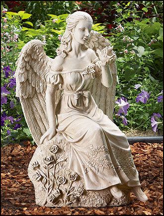 Floral Garden Angel garden statue