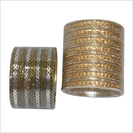 Glass Embellished Aluminium Bangles