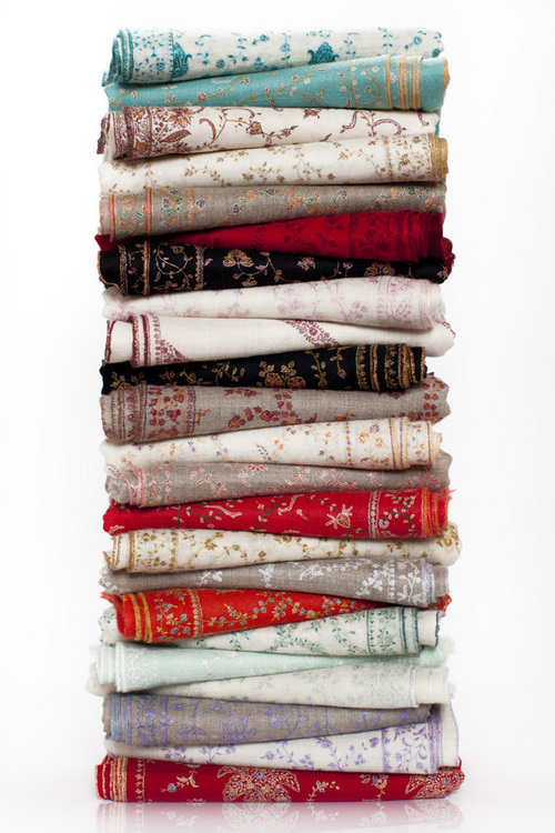 Needle work pashmina