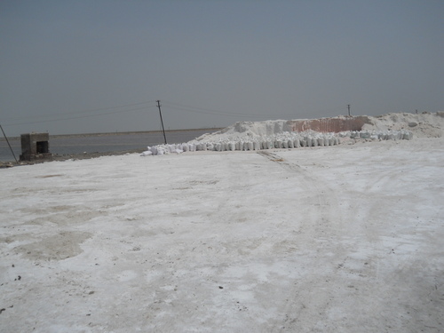 Row salt lifting area