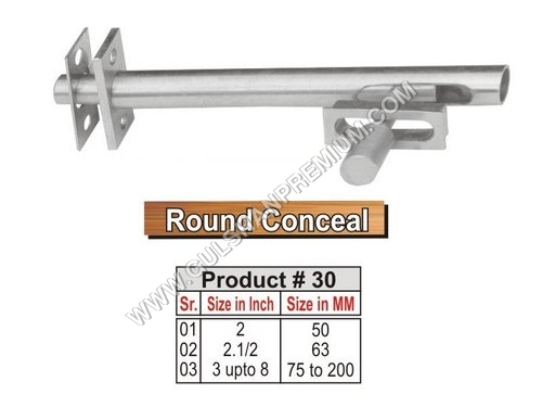 Round Conceal Tower Bolts