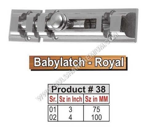 Brass Half Round Tower Bolt