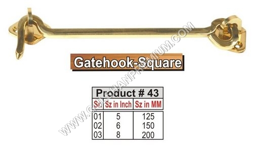 Gate Hook Square Tower Bolt