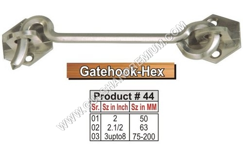 Gate Hook Hex Tower Bolt
