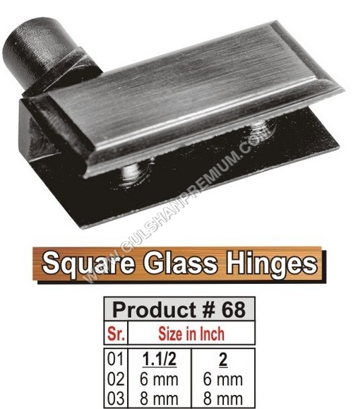 Square Glass Hinges