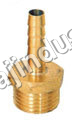 Wash Nipple - Brass, X 5/16 to 4 X 4 Inch, Male Threads, Hose Barb Connection, Durable Corrosion Resistant Leak-Proof