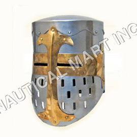 Vintage Iron Medieval Templar Helmet