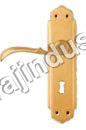 VRAJ - 233 Brass Plate Mortice Handles