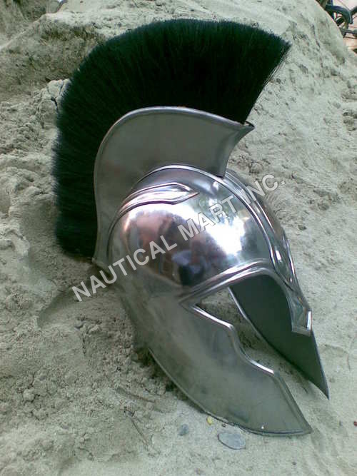 Trojan War Helmet With Black Plume